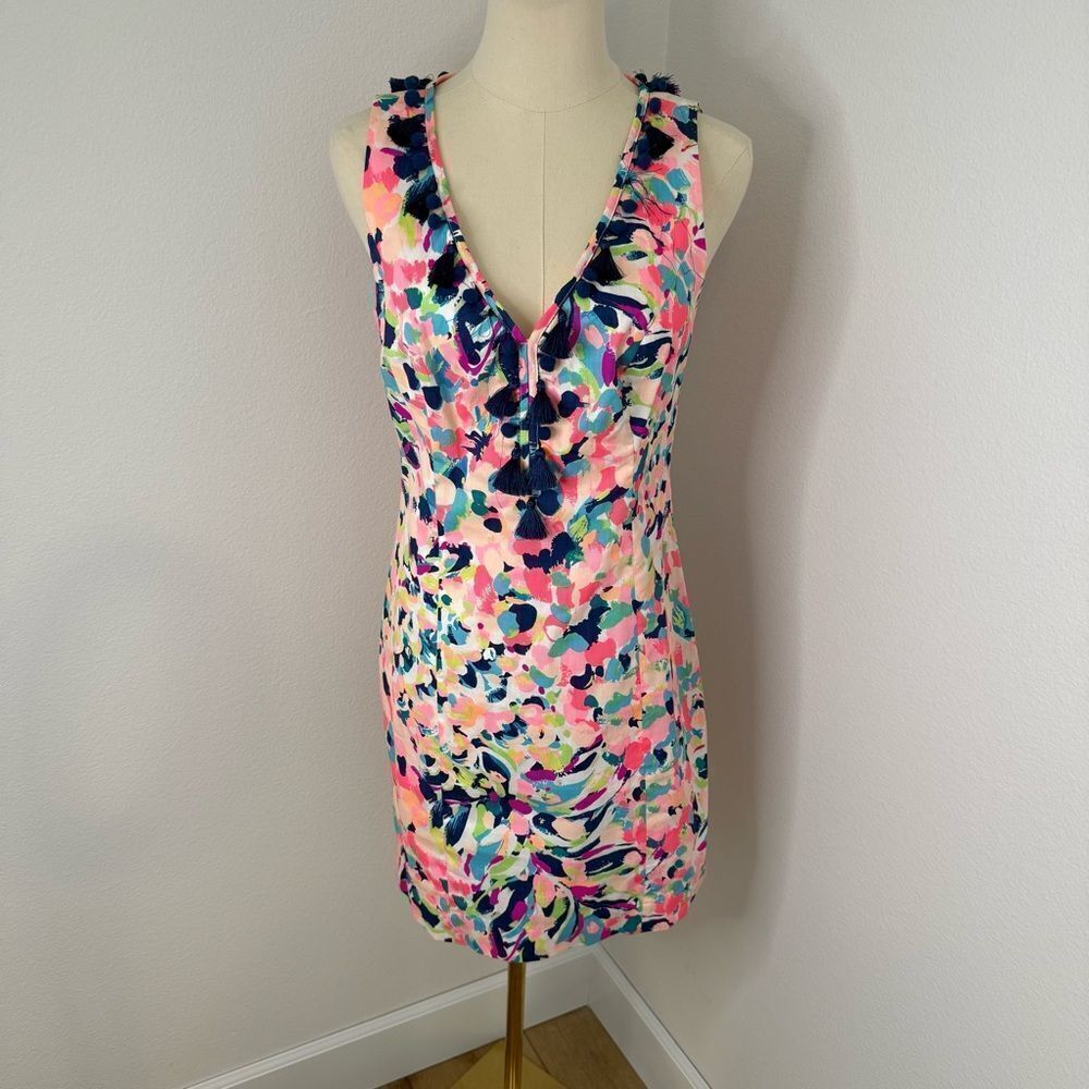 [Lilly Pulitzer] Sleeveless Pom Pom Dress - Size 2